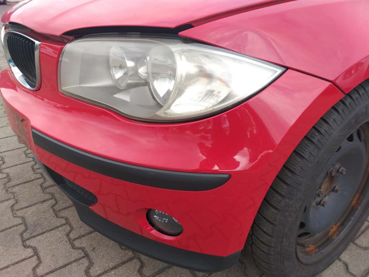 BMW 1er E87 original Stoßstange Stossfänger vorn Japanrot Bj.2006